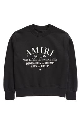 AMIRI Kids' Arts District Graphic Sweatshirt in Black
