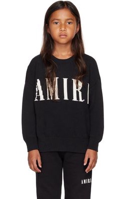 AMIRI Kids Black Knit Sweater
