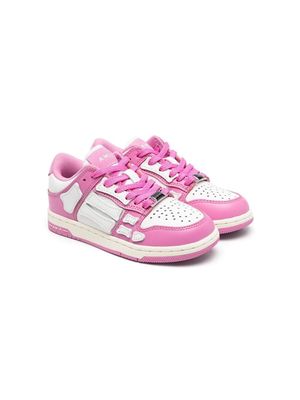 AMIRI KIDS colour-block panel logo sneakers - Pink