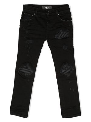 AMIRI KIDS distressed ripped jeans - Black