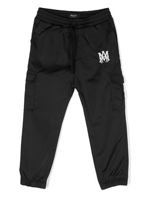 AMIRI KIDS elasticated waistband cargo pants - Black