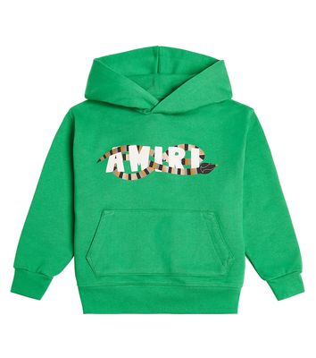 Amiri Kids Logo cotton jersey hoodie