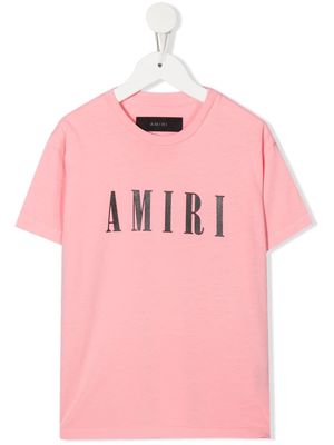 AMIRI KIDS logo-print cotton T-shirt - Pink