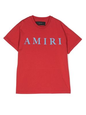 AMIRI KIDS logo-print cotton T-shirt - Red