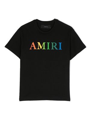 AMIRI KIDS logo-print detail T-shirt - Black