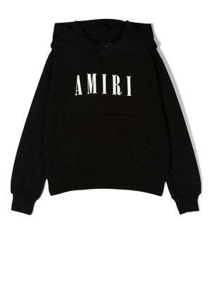 AMIRI KIDS logo-print hoodie - Black