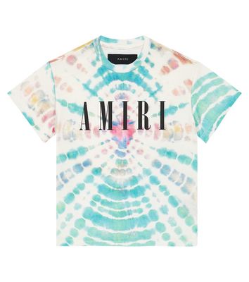 Amiri Kids Logo tie-dye cotton jersey T-shirt
