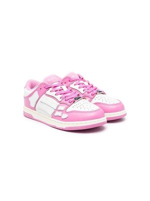 AMIRI KIDS panelled lace-up sneakers - Pink