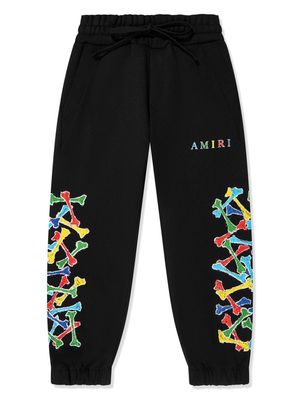AMIRI KIDS sketch-print cotton track pants - Black