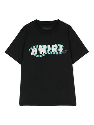 AMIRI KIDS Snake cotton T-shirt - Black