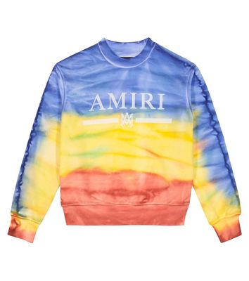 Amiri Kids Tie-dye cotton-blend sweatshirt