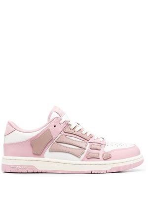 AMIRI lace-up panelled sneakers - White