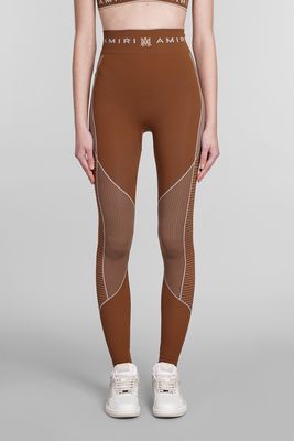 AMIRI Leggings In Brown Polyamide