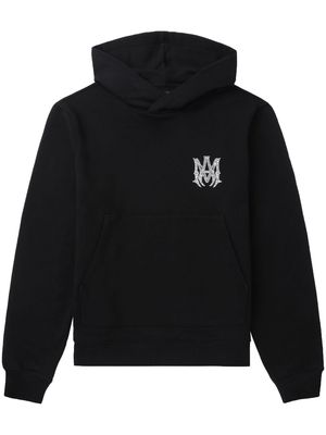 AMIRI logo-embellished cotton hoodie - Black