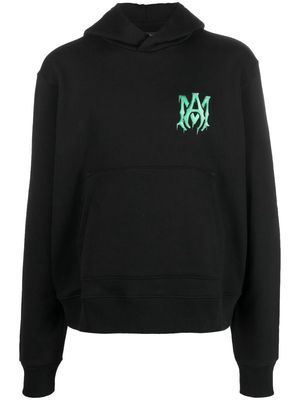 AMIRI logo embroidered hoodie - Black