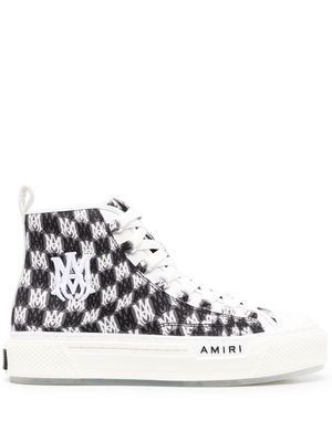 AMIRI logo-patch lace-up sneakers - Black