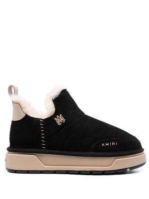 AMIRI logo-plaque ankle boots - Black