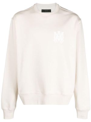 AMIRI logo-print cotton sweatshirt - Neutrals