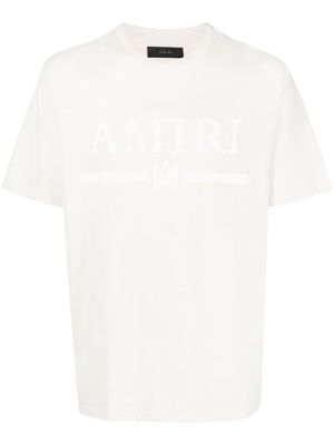 AMIRI logo-print cotton T-shirt - Neutrals