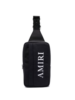 AMIRI logo-print cross body bag - Black