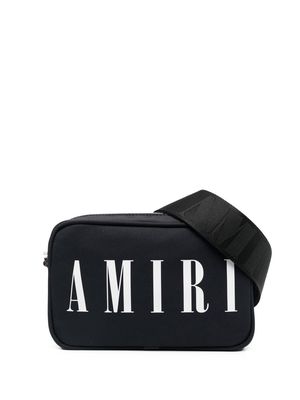 AMIRI logo-print crossbody messenger bag - Black