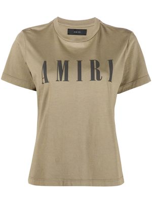 AMIRI logo-print short-sleeved T-shirt - Green