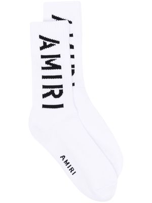AMIRI logo-print socks - White