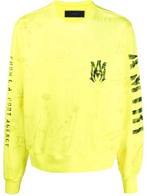 AMIRI logo-print sweatshirt - Yellow