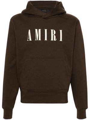 AMIRI MA Bar cotton hoodie - Brown