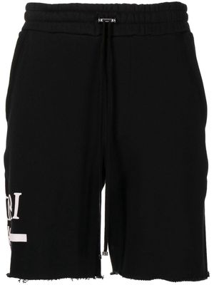 AMIRI Ma Bar logo-print track-shorts - Black