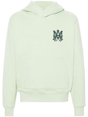 AMIRI MA rubberised-logo hoodie - Green