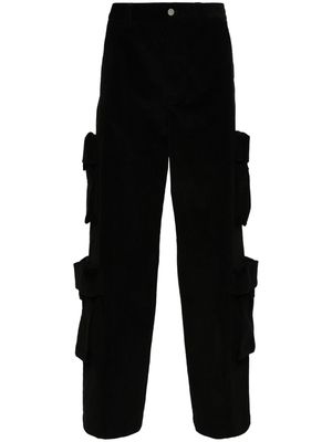 AMIRI mid-rise corduroy cargo trousers - Black
