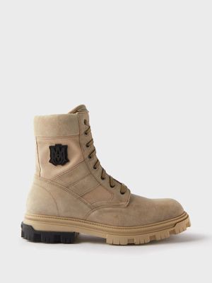 Amiri - Military Combat Suede Boots - Mens - Tan