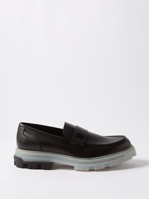 Amiri - Military Leather Slip-on Loafers - Mens - Black