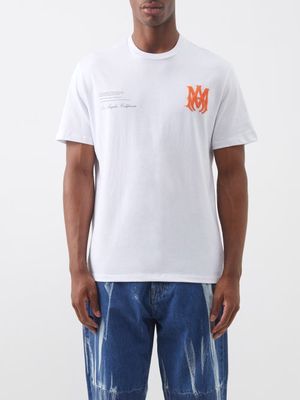 Amiri - Military-print Cotton-jersey T-shirt - Mens - White