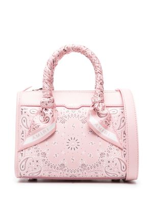 AMIRI mini Bandana leather tote bag - Pink