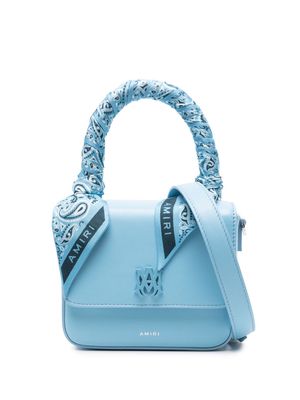AMIRI mini MA leather tote bag - Blue