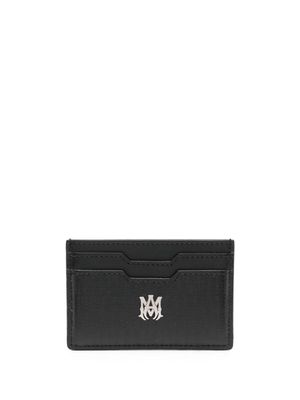 AMIRI monogram-jacquard leather cardholder - Black