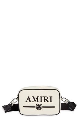 AMIRI Monogram Logo Canvas Camera Bag in Natural