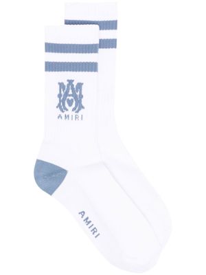 AMIRI monogram-print socks - White