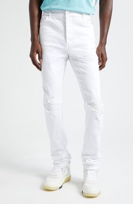 AMIRI MX1 Distressed Jeans in White