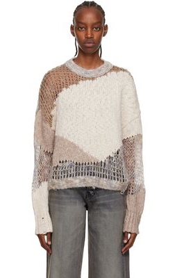 AMIRI Off-White Camo Oversized Sweater