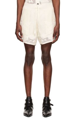 AMIRI Off-White Cotton Shorts