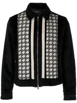 AMIRI panelled alpaca-wool jacket - Black