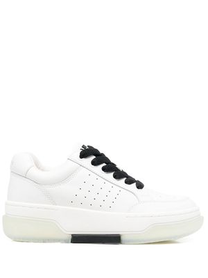 AMIRI perforated low-top sneakers - White