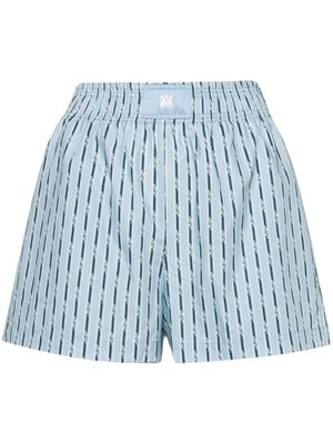 AMIRI pinstriped cotton boxer shorts - Blue