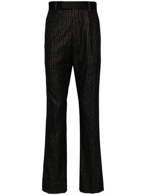 AMIRI pinstriped wool-blend trousers - Black