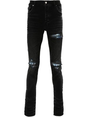 AMIRI Plaid MX1 mid-rise skinny jeans - Black