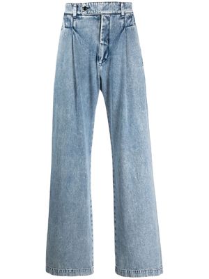 AMIRI pleated wide-leg jeans - Blue
