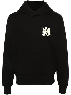 AMIRI raised monogram hoodie - Black